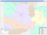 Van Wert County, OH Wall Map Color Cast Style 2022